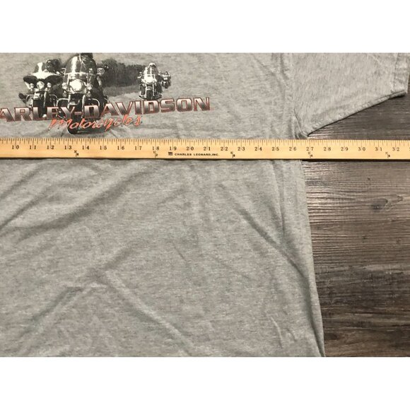 Harley Davidson Motorcycles 2001 Mens 3XL Gray Double Sided Tee Shirt - Picture 5 of 6